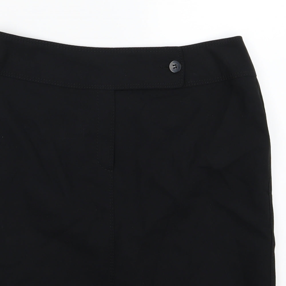 NEXT Womens Black  Rayon Straight & Pencil Skirt Size 12