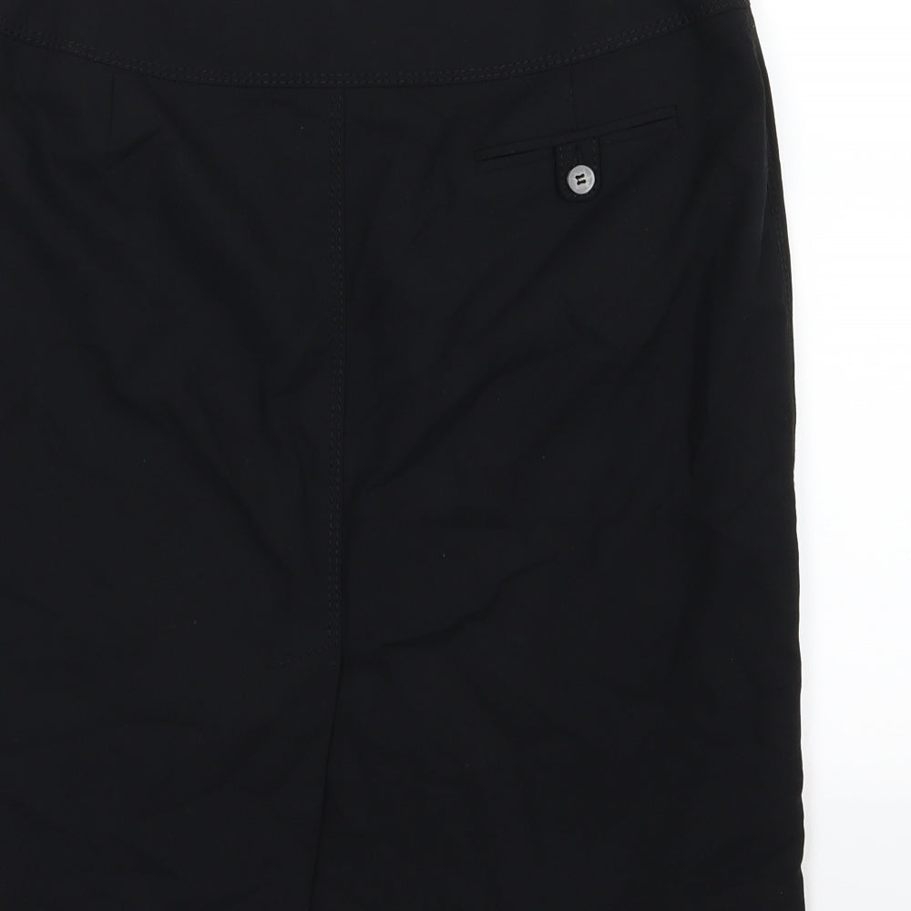 NEXT Womens Black  Rayon Straight & Pencil Skirt Size 12