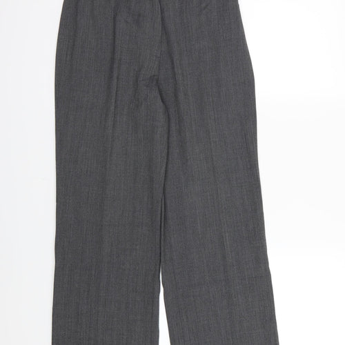 Artigiano Womens Grey  Rayon Trousers  Size 10 L28 in