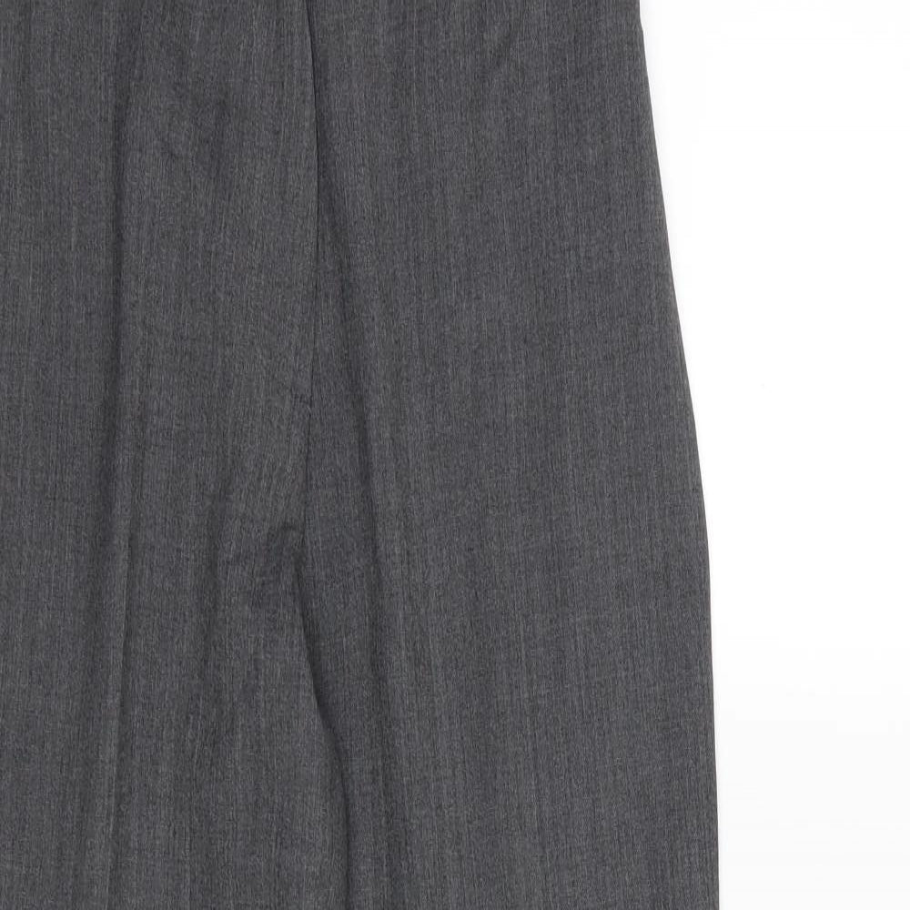 Artigiano Womens Grey  Rayon Trousers  Size 10 L28 in