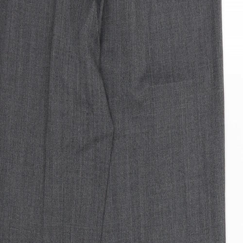 Artigiano Womens Grey  Rayon Trousers  Size 10 L28 in