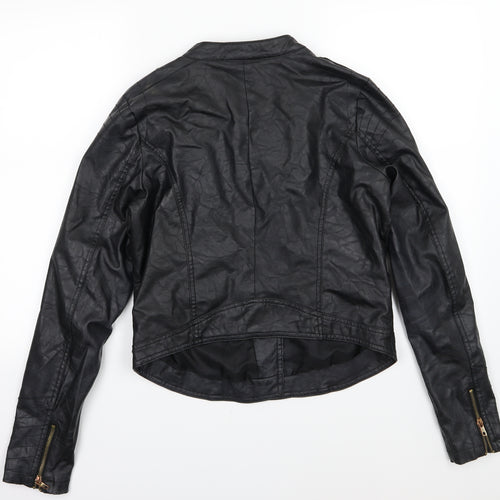 Atmosphere Womens Black   Jacket  Size 14  - Leather Effect