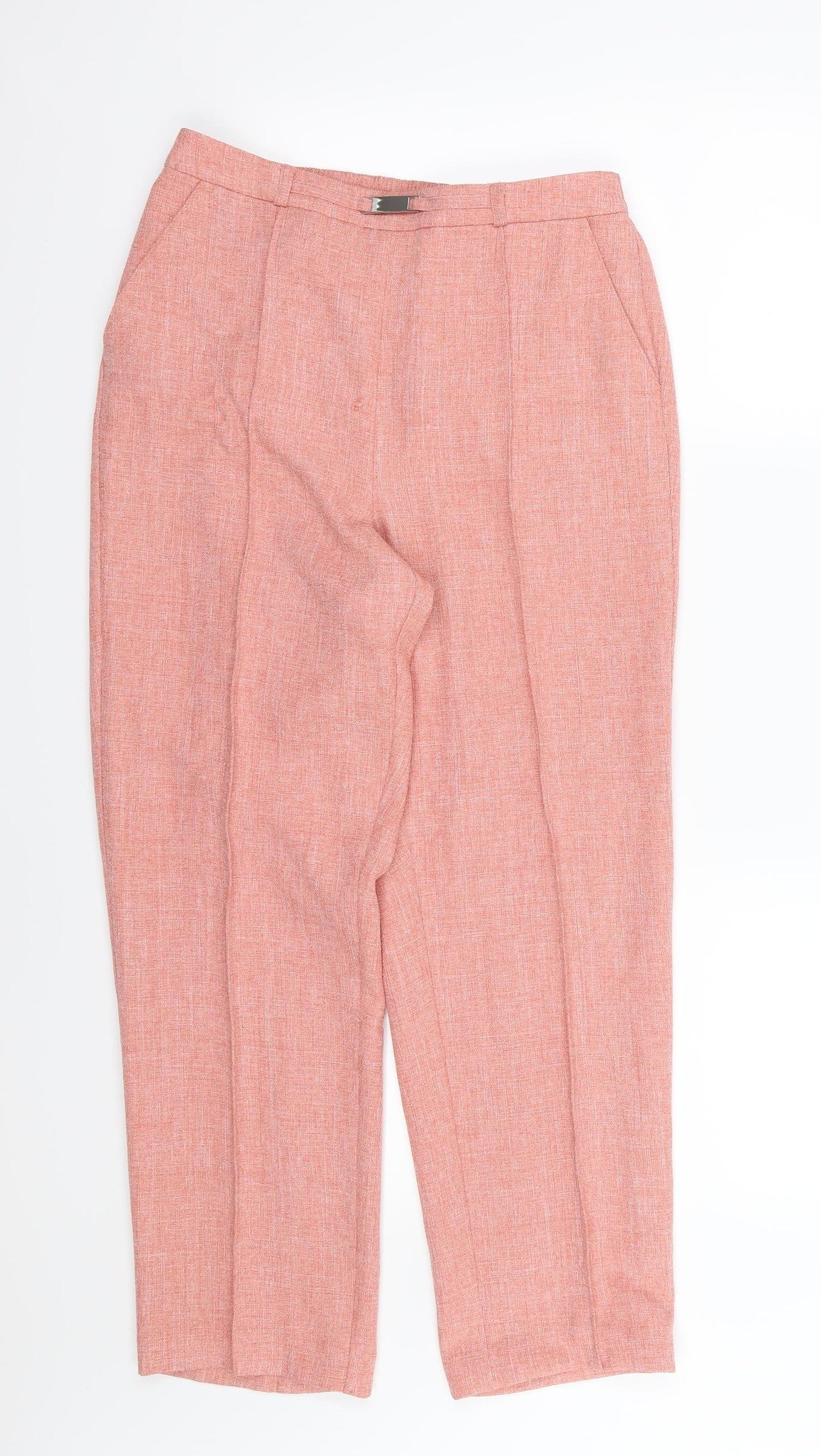 EWM Womens Pink  Rayon Trousers  Size 10 L25 in