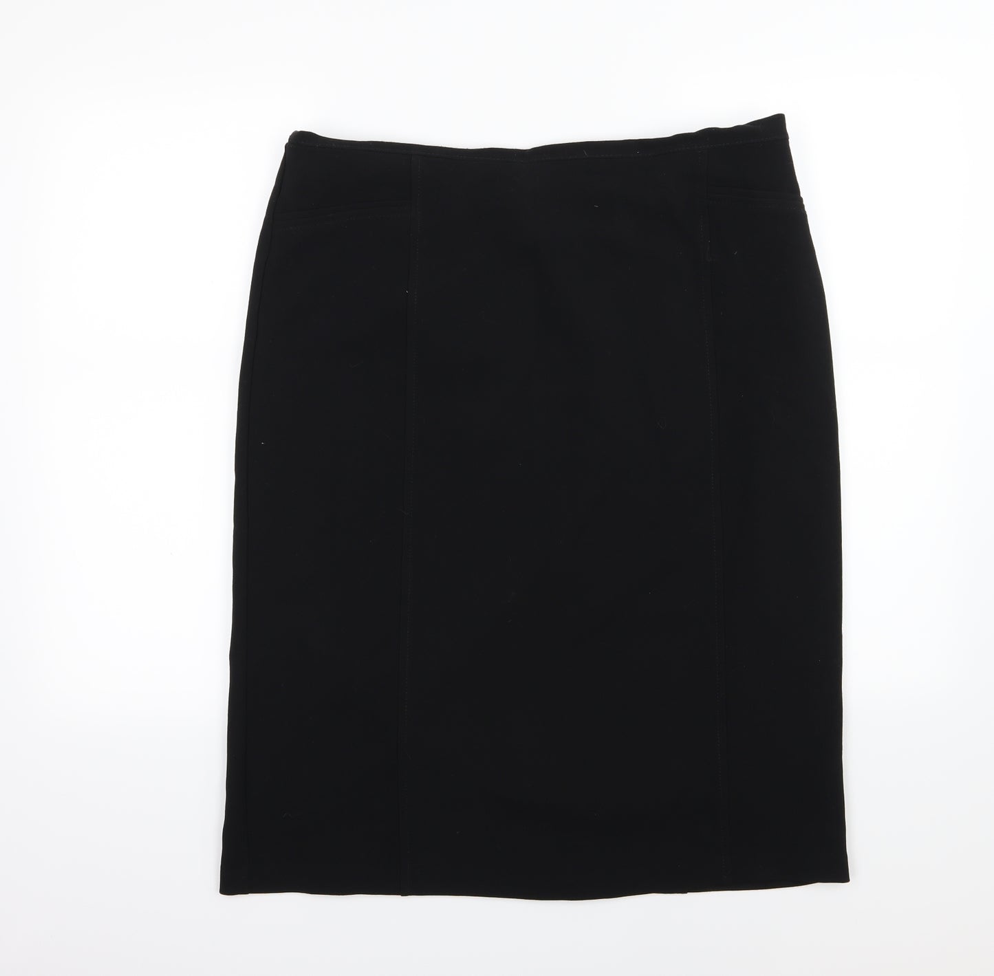 Marks and Spencer Womens Black  Rayon Peasant Skirt Size 16
