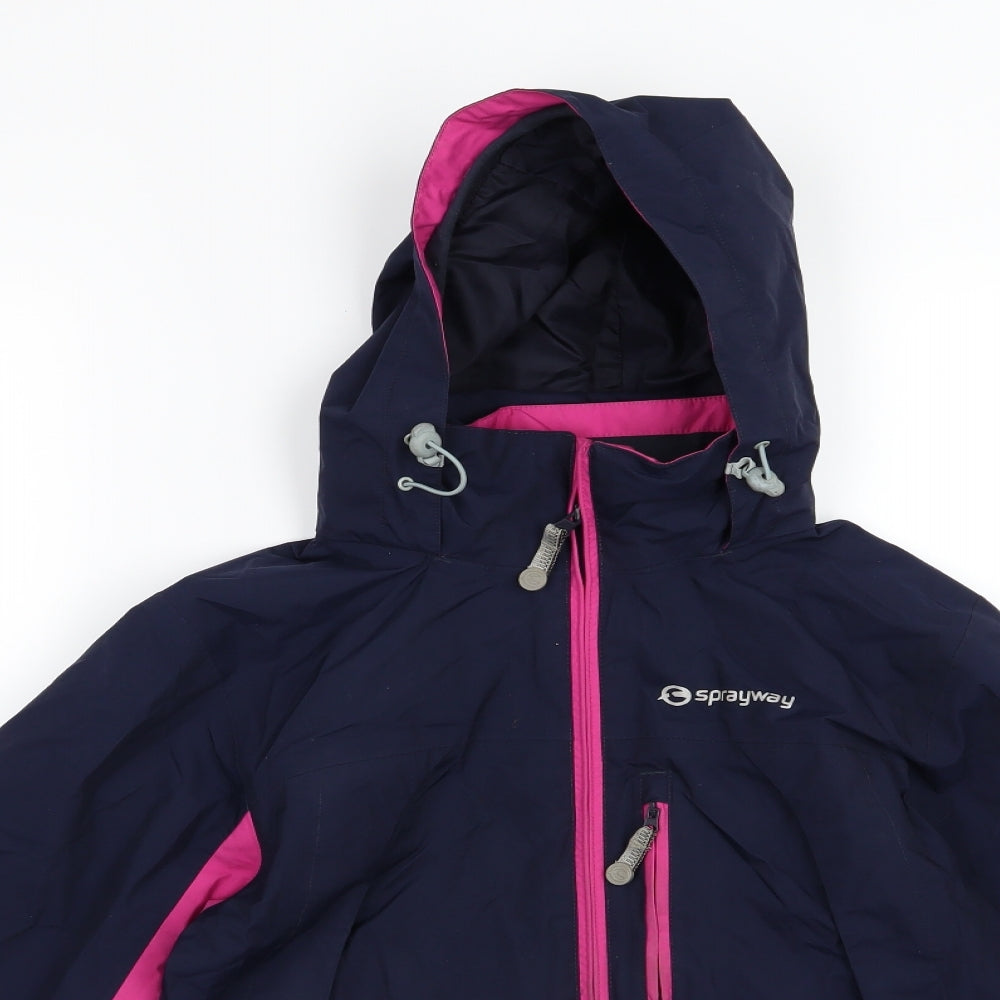 Sprayway Girls Blue   Jacket  Size 10-11 Years