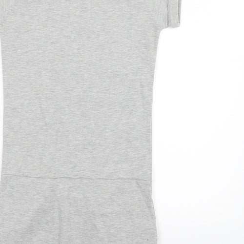 Miss Anna Girls Grey  Jersey T-Shirt Dress  Size 12 Years