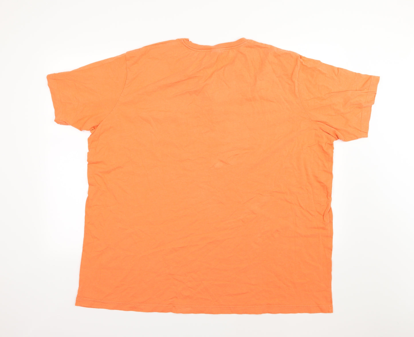 Cotton Traders Mens Orange  Jersey  T-Shirt Size 4XL