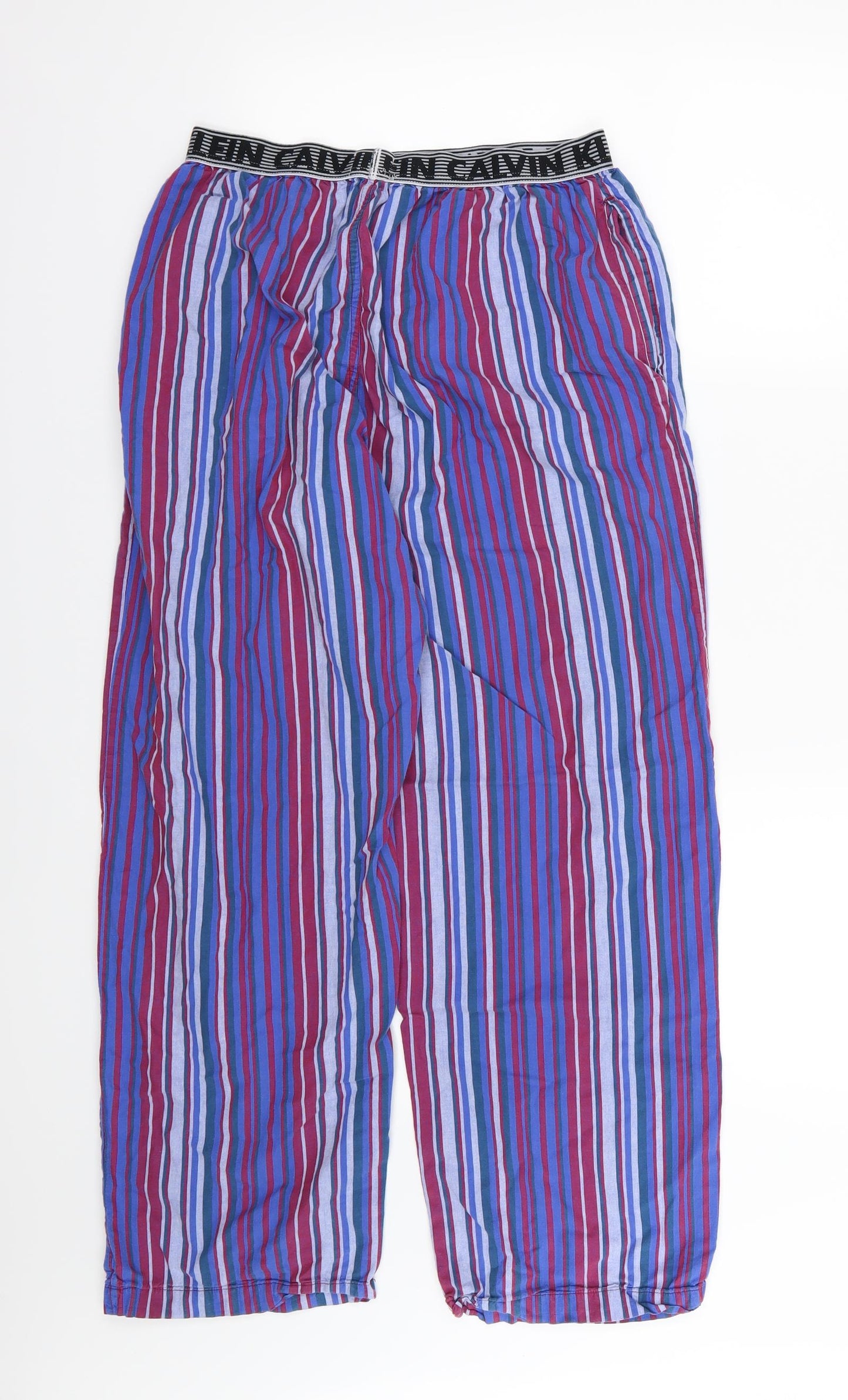 Calvin Klein Mens Multicoloured Striped   Pyjama Pants Size M