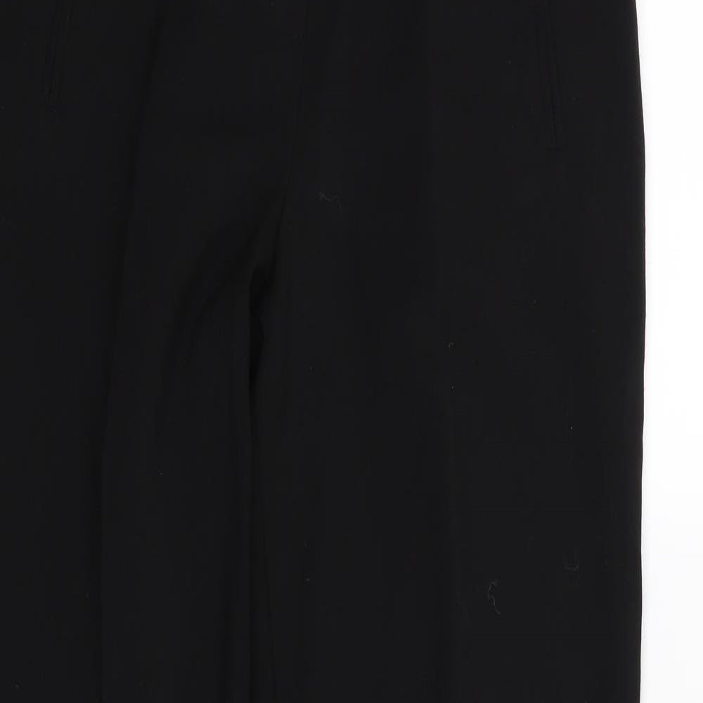 Wallis Womens Black  Rayon Trousers  Size 10 L31 in