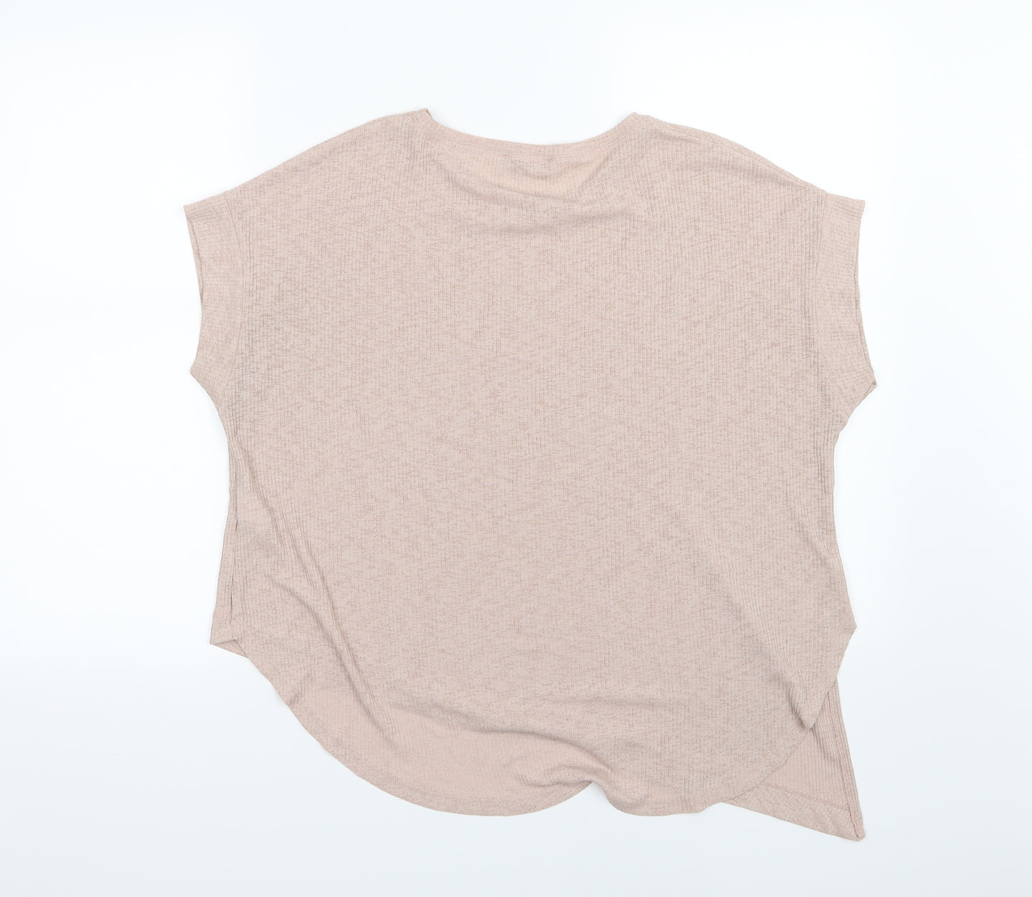 Zara Womens Pink  Knit Pullover Jumper Size S  - Asymmetric Hem