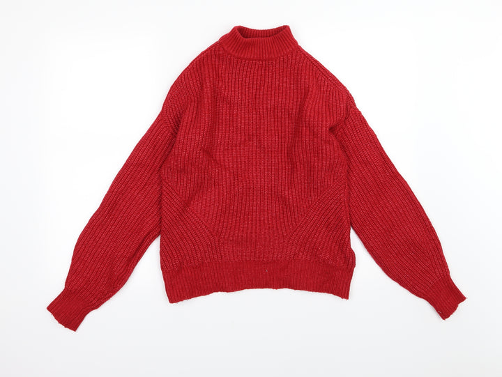 Primark Womens Red Knit Pullover Jumper Size XS