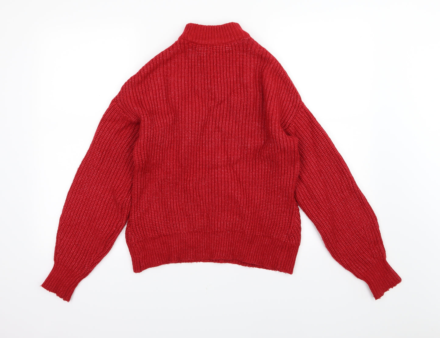 Primark Womens Red  Knit Pullover Jumper Size XS