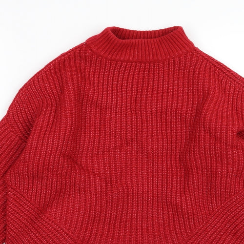 Primark Womens Red  Knit Pullover Jumper Size XS