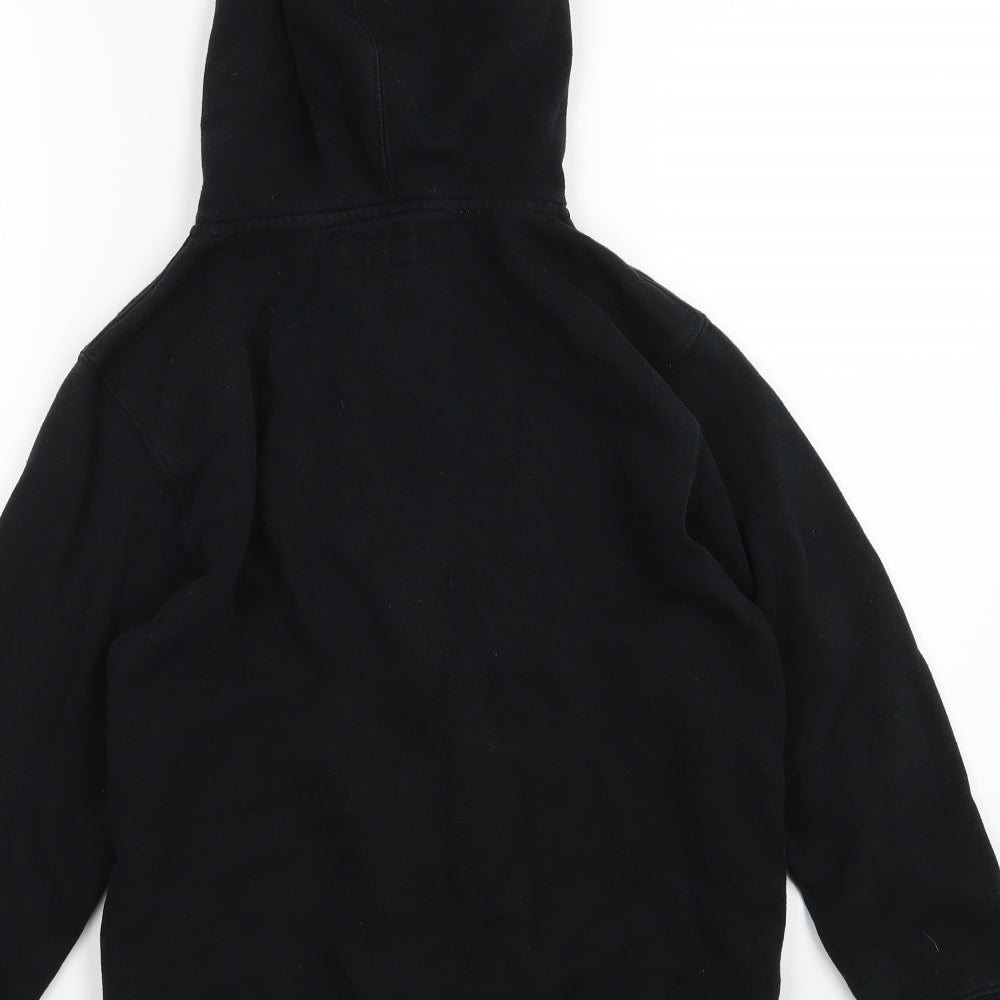 VANS Boys Black  Jersey Full Zip Hoodie Size M
