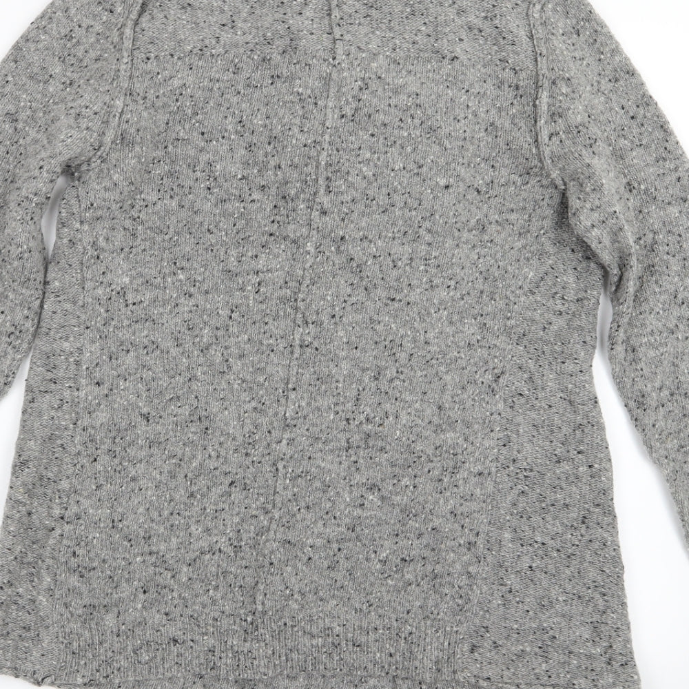 White Stuff Womens Grey  Knit Cardigan Jumper Size 12