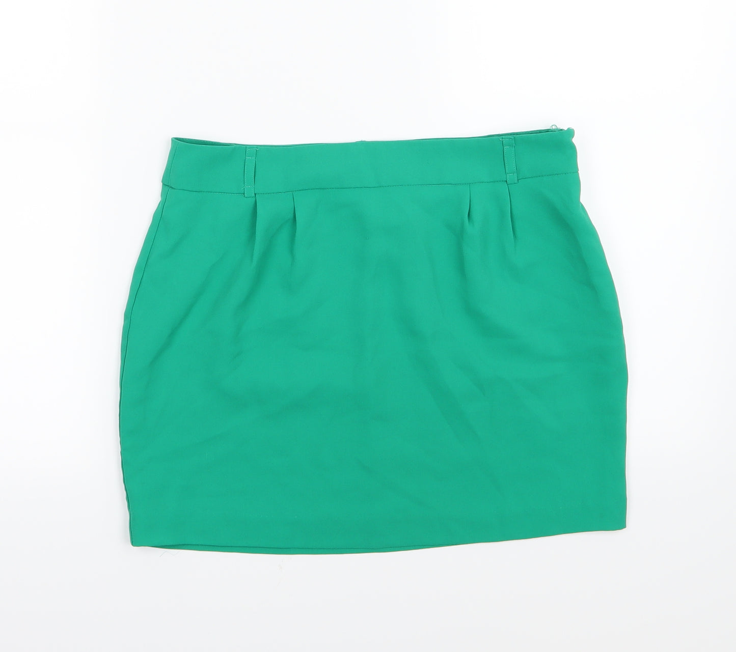 FOREVER 21 Womens Green  Chiffon Mini Skirt Size M