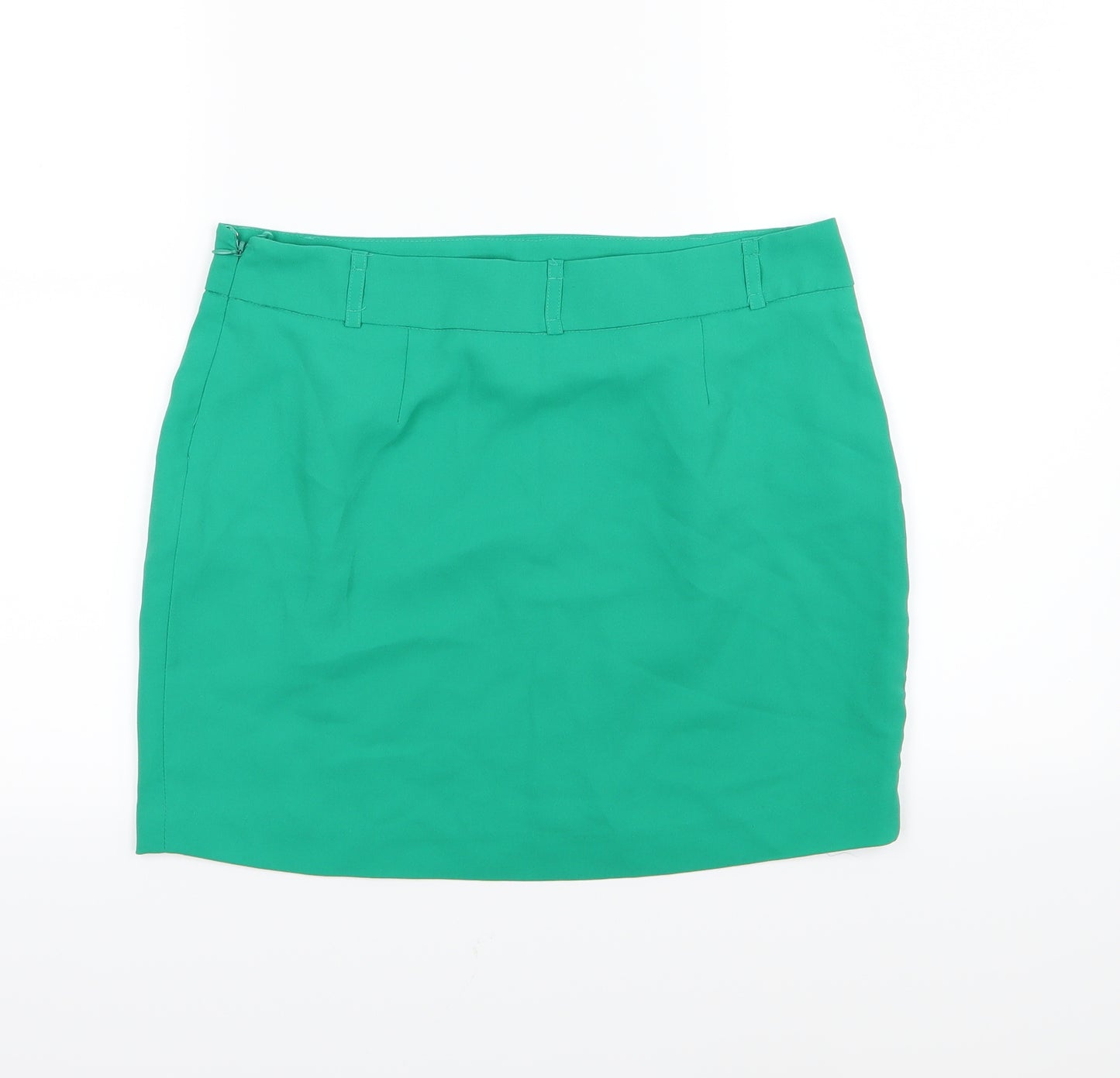 FOREVER 21 Womens Green  Chiffon Mini Skirt Size M