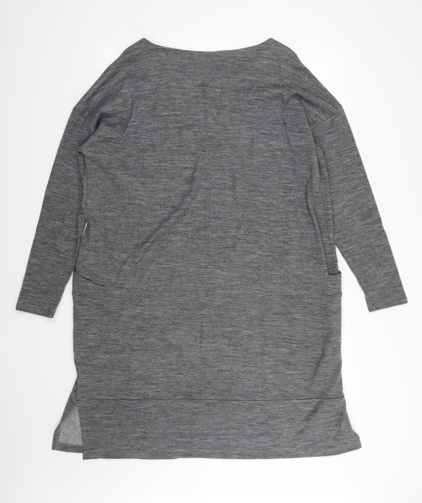 Backstage Womens Grey  Jersey T-Shirt Dress  Size 12