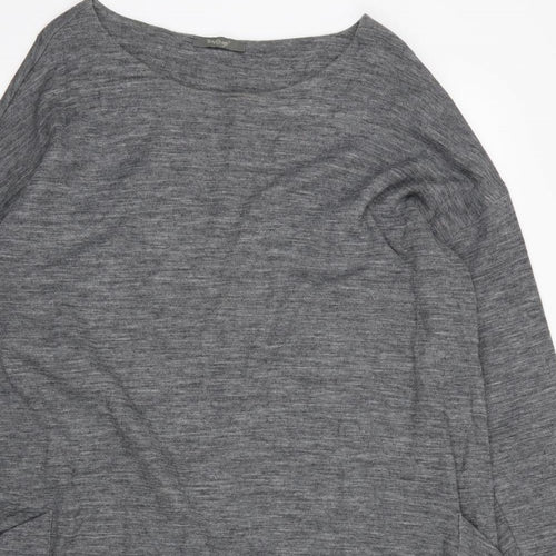 Backstage Womens Grey  Jersey T-Shirt Dress  Size 12
