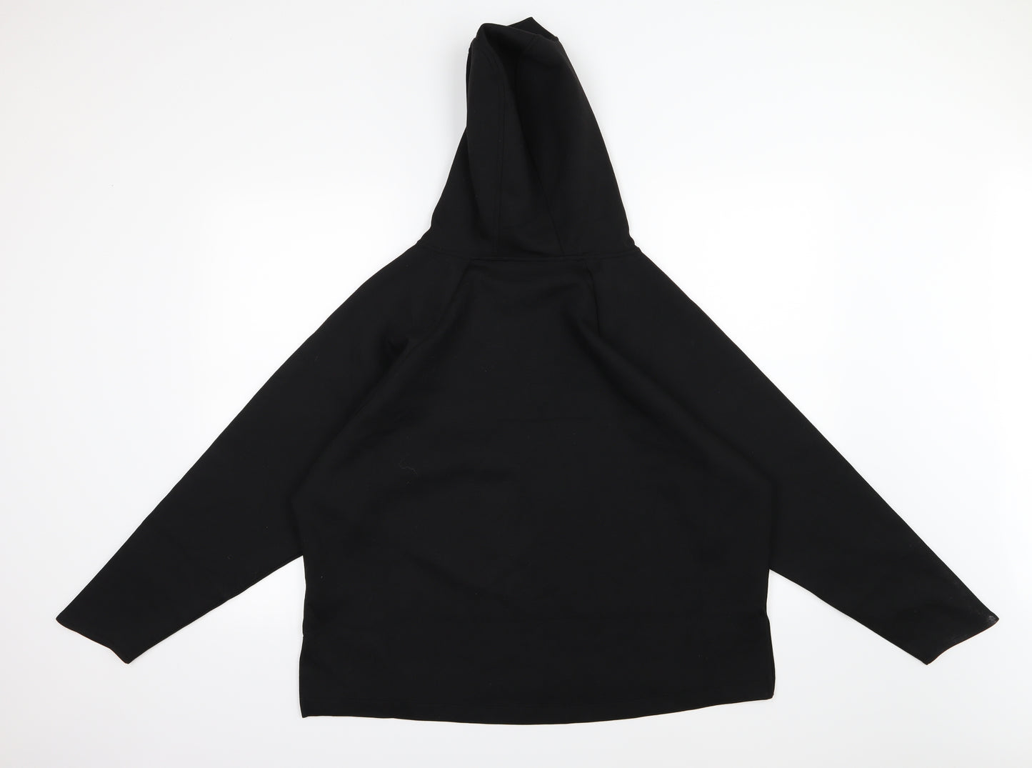 Marks and Spencer Womens Black  Jersey Pullover Hoodie Size 20