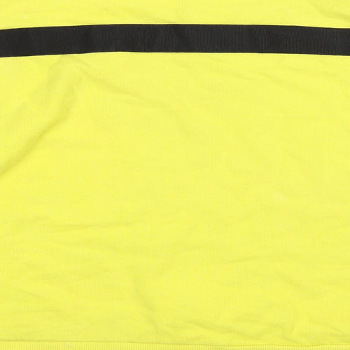 Zara Womens Yellow  Jersey Pullover Sweatshirt Size S