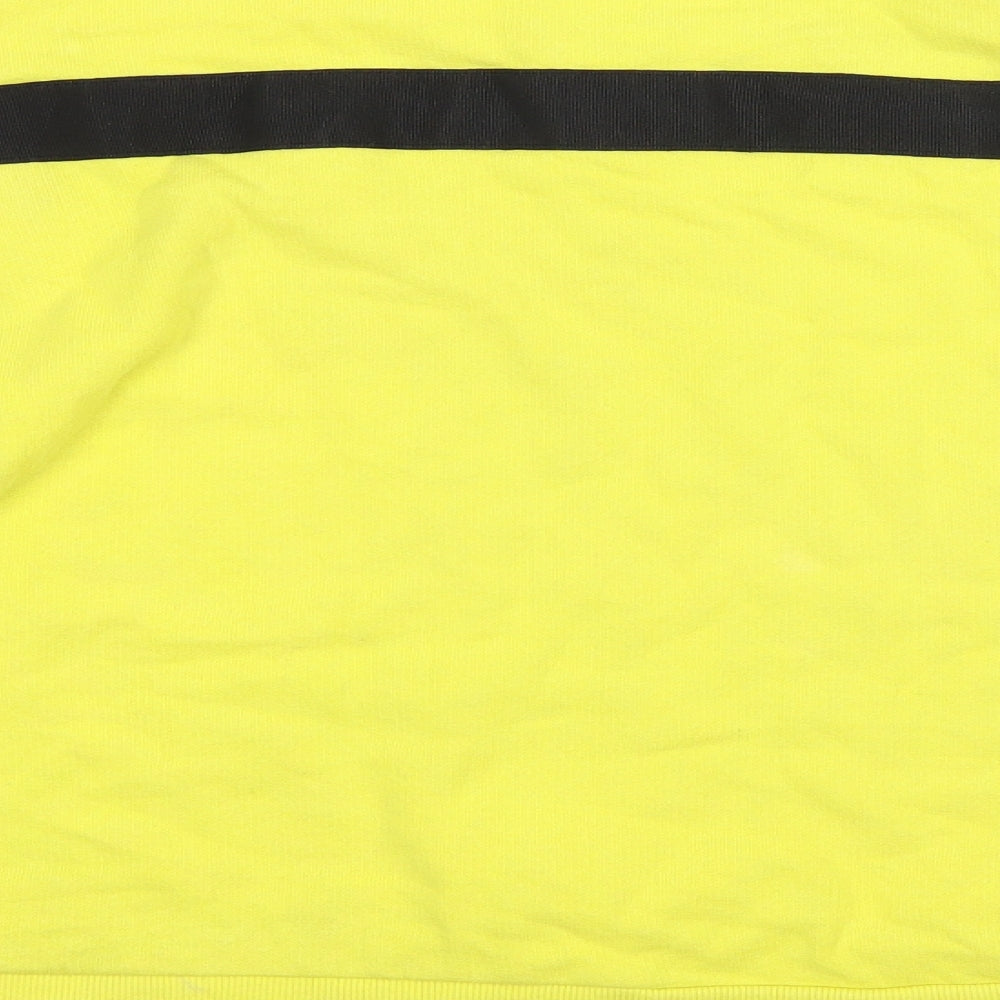 Zara Womens Yellow  Jersey Pullover Sweatshirt Size S