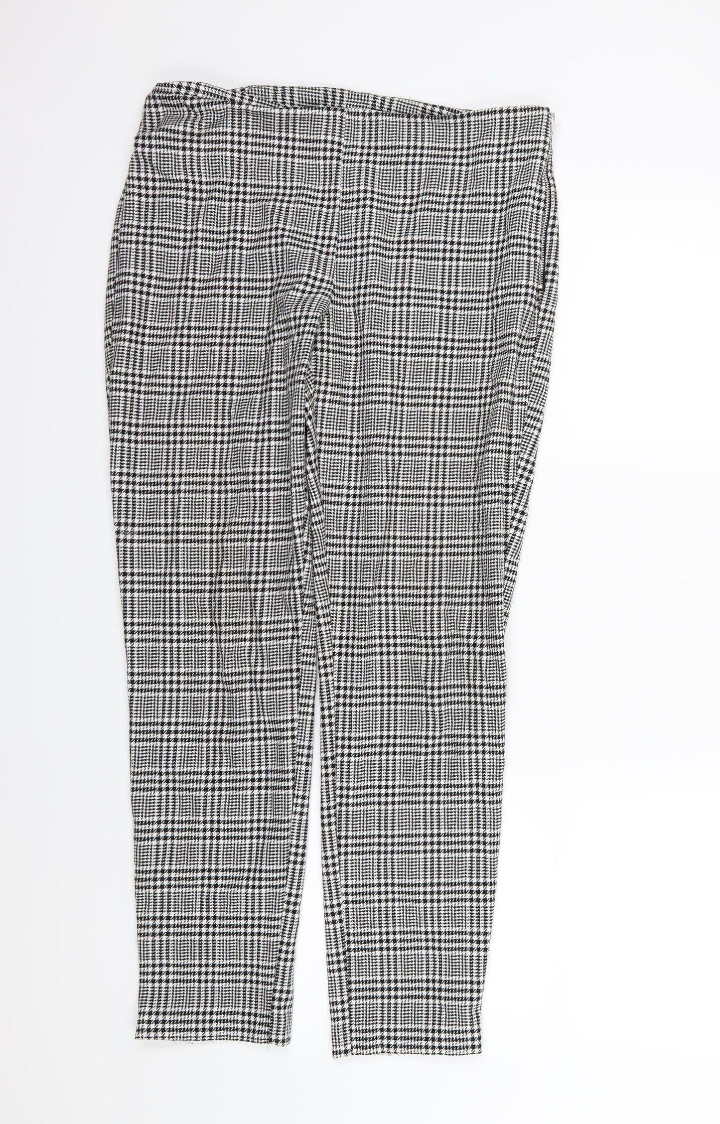 F&F Womens Grey Striped  Trousers  Size 12 L28 in