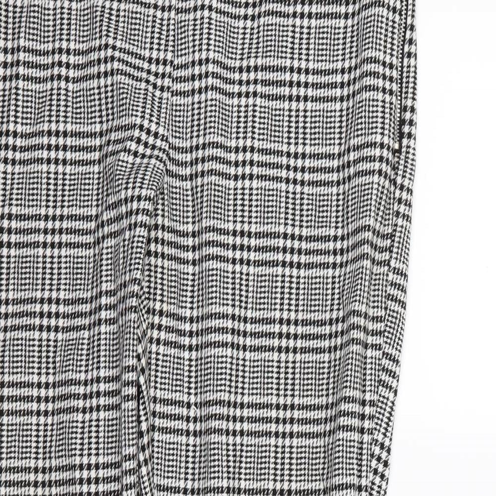 F&F Womens Grey Striped  Trousers  Size 12 L28 in