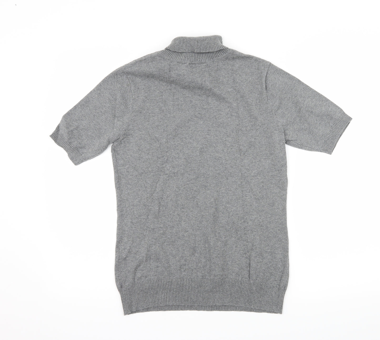 BPC Womens Grey  Knit Basic T-Shirt Size S
