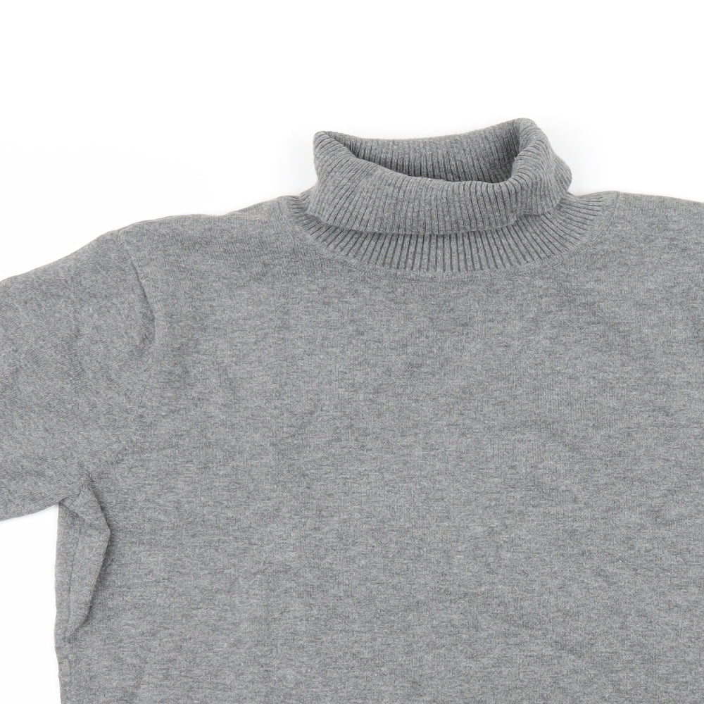 BPC Womens Grey  Knit Basic T-Shirt Size S