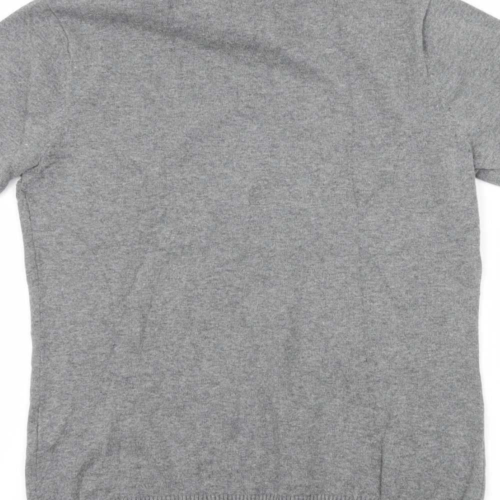 BPC Womens Grey  Knit Basic T-Shirt Size S
