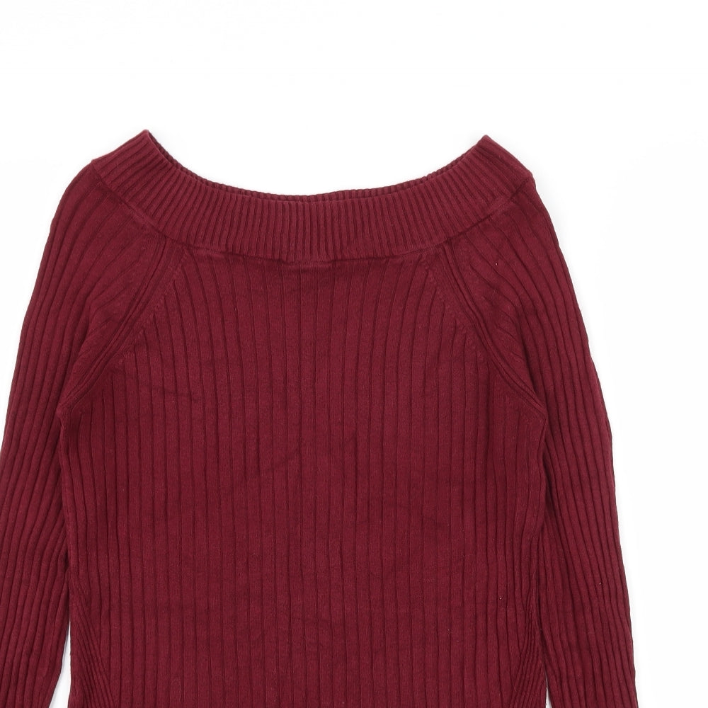 Marks and Spencer Womens Purple  Knit Basic T-Shirt Size 10