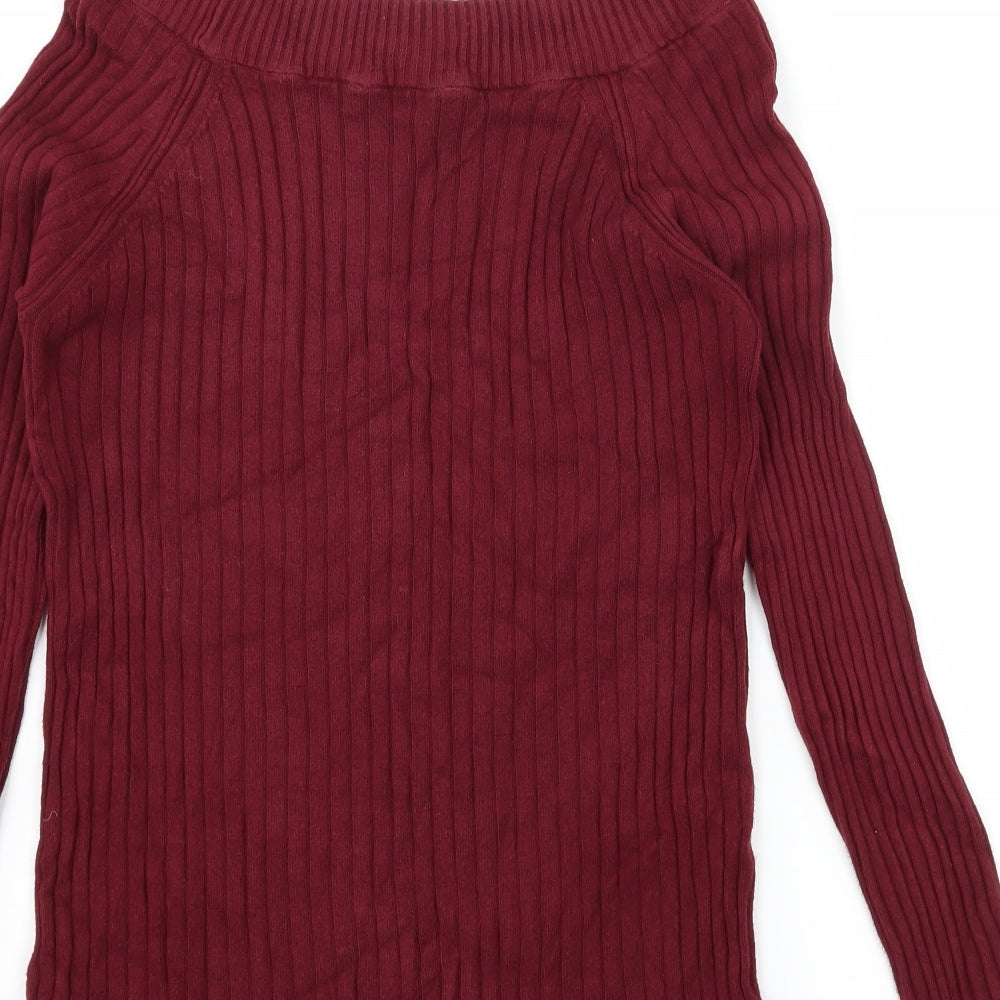 Marks and Spencer Womens Purple  Knit Basic T-Shirt Size 10