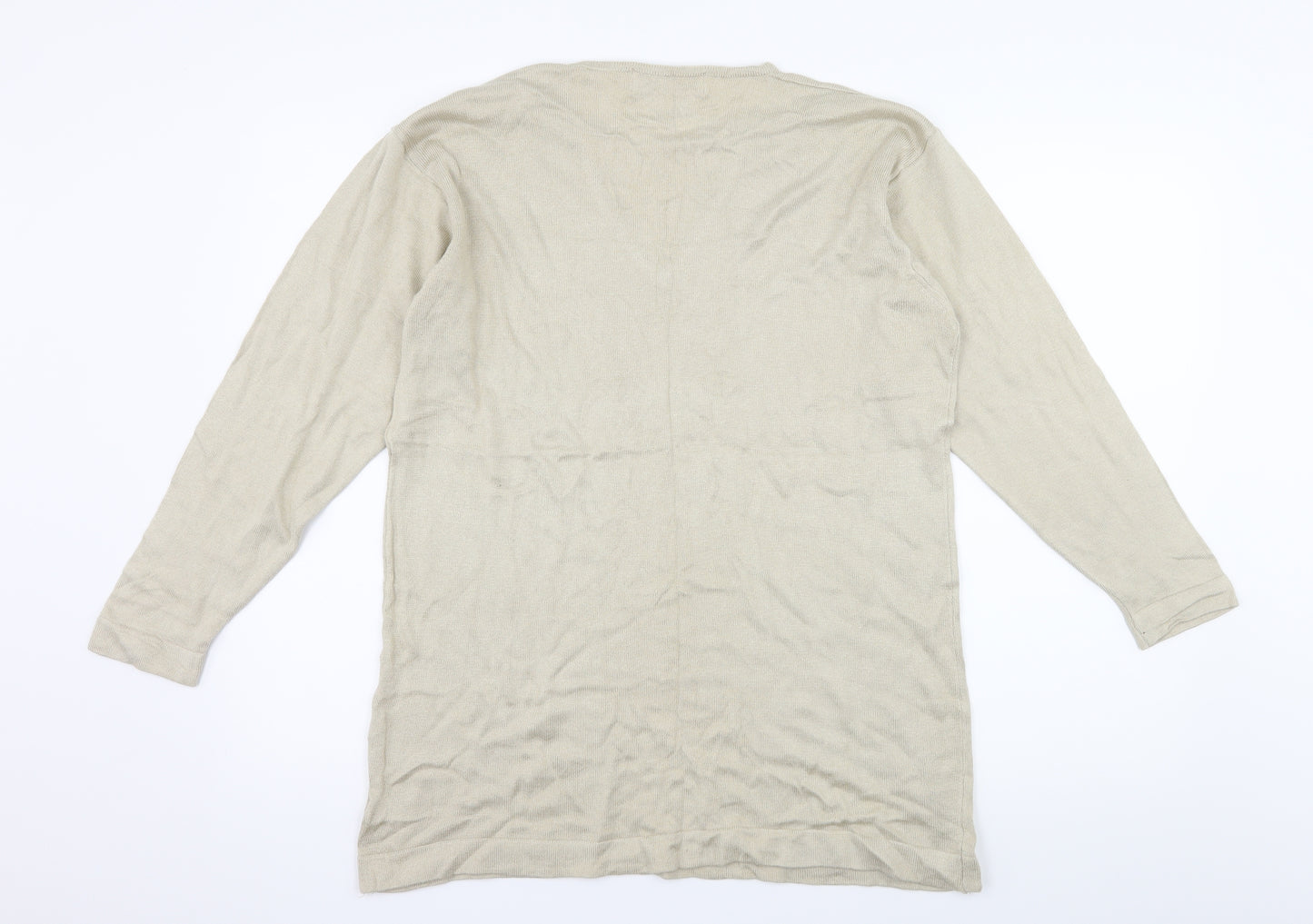 Berkertex Womens Beige  Knit Pullover Jumper Size 14