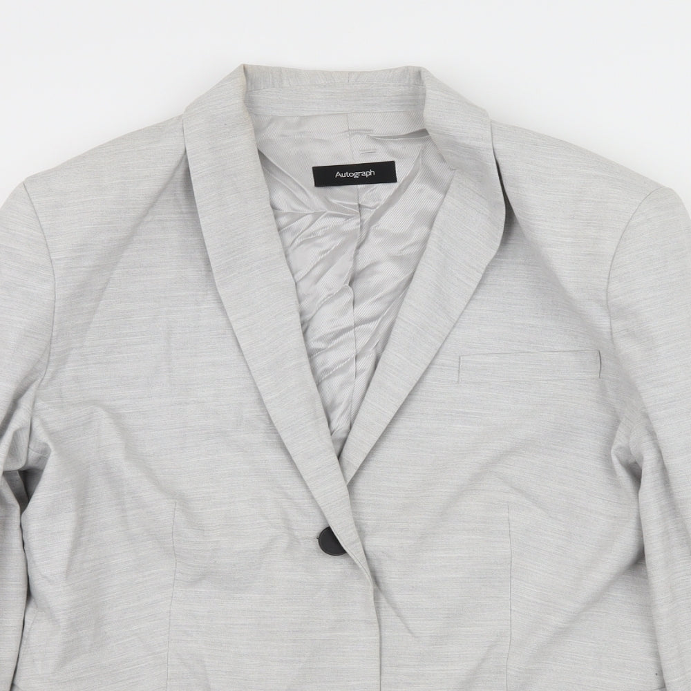 Autograph Womens Grey   Jacket Blazer Size 10