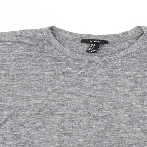 FOREVER 21 Womens Grey  Jersey Basic T-Shirt Size M