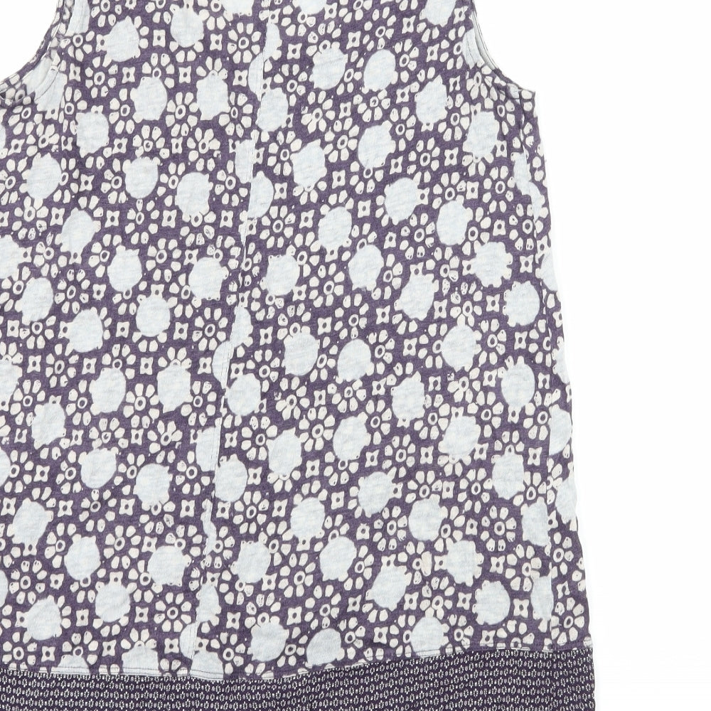 White Stuff Womens Blue Geometric  Camisole Tank Size 8
