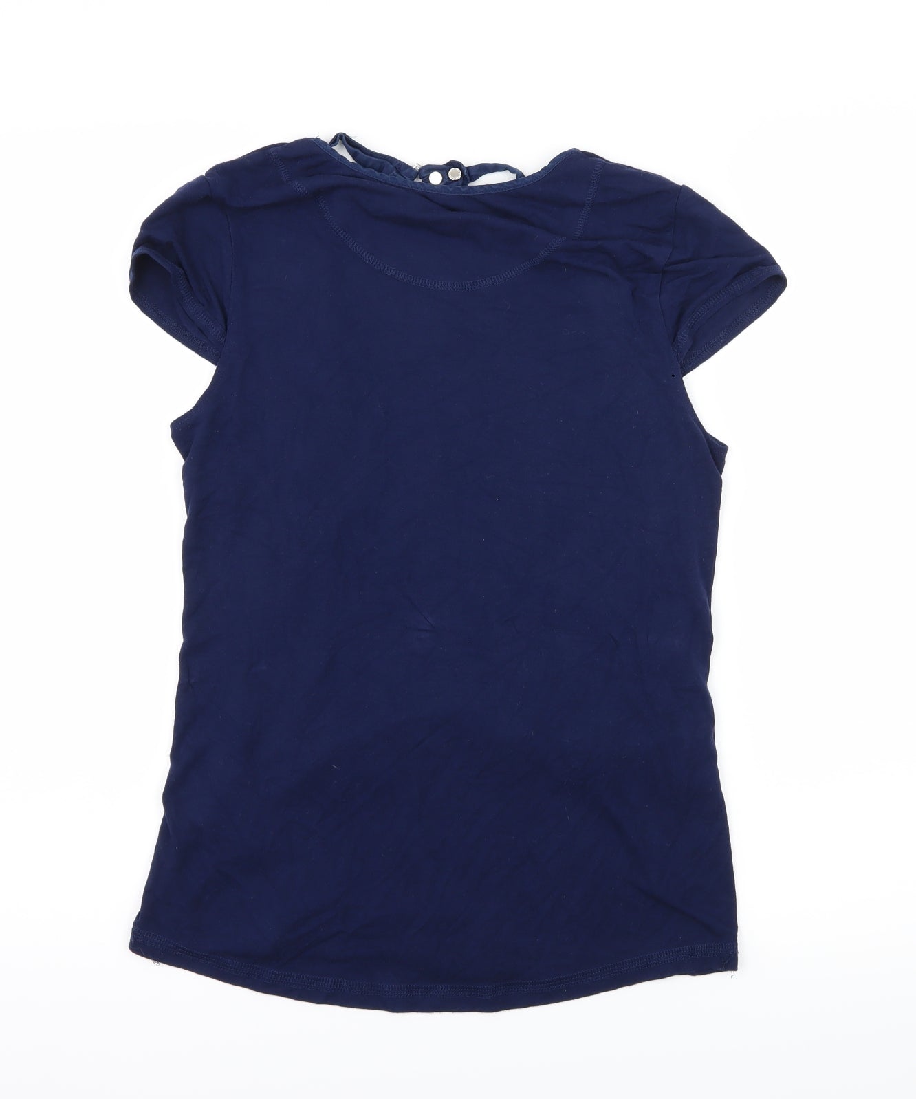 Karen Millen Womens Blue  Jersey Basic T-Shirt Size 12