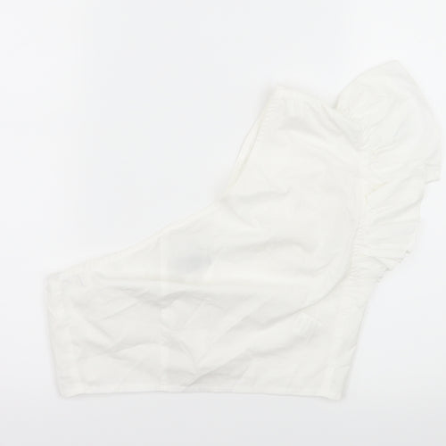 PRETTYLITTLETHING Womens White   Basic Blouse Size 10