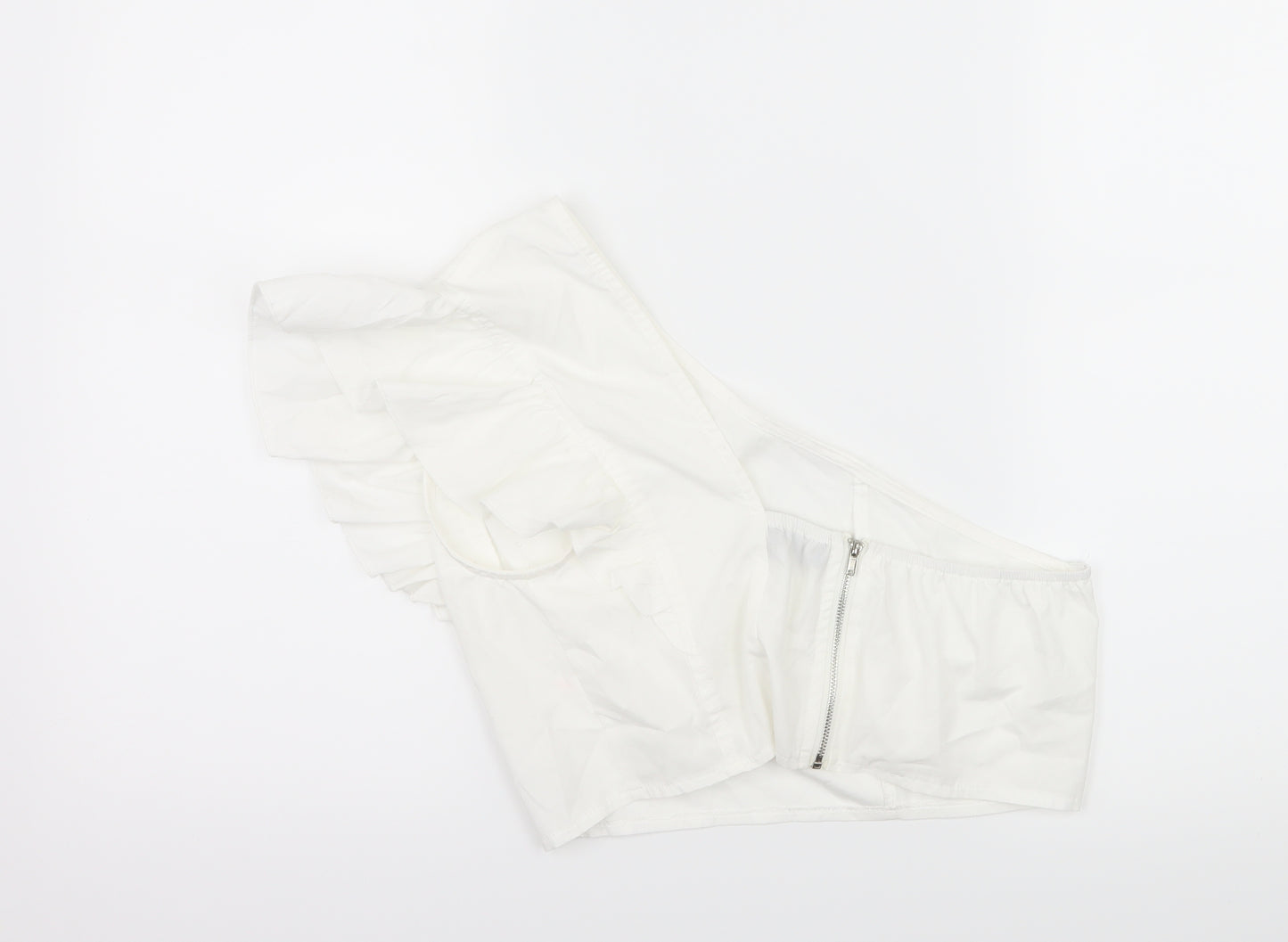 PRETTYLITTLETHING Womens White   Basic Blouse Size 10