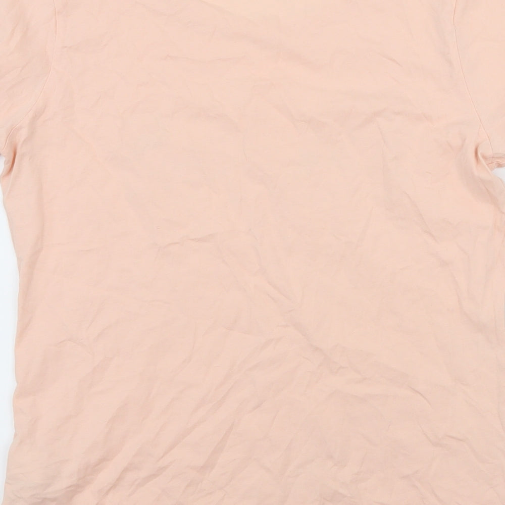 HUGO BOSS Womens Pink  Jersey Basic T-Shirt Size S