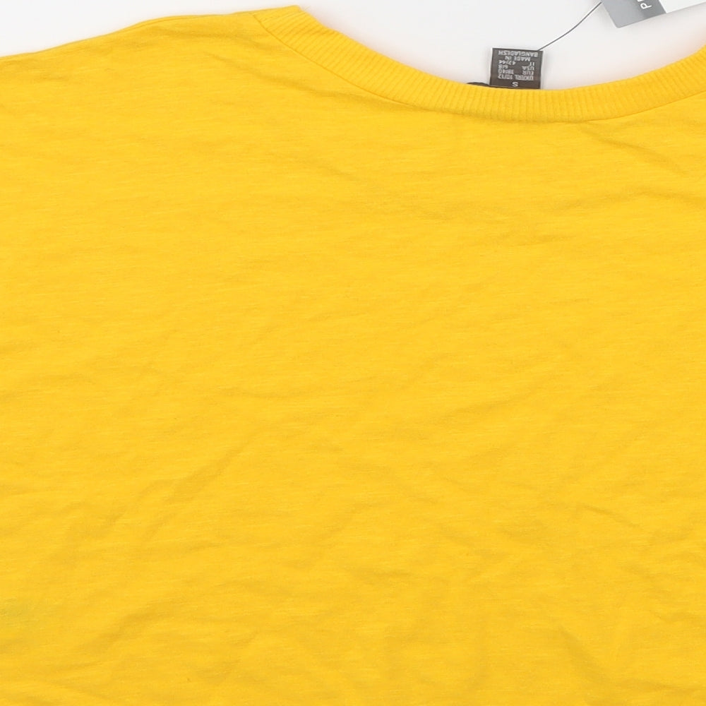 Primark Womens Yellow  Jersey Basic T-Shirt Size 10