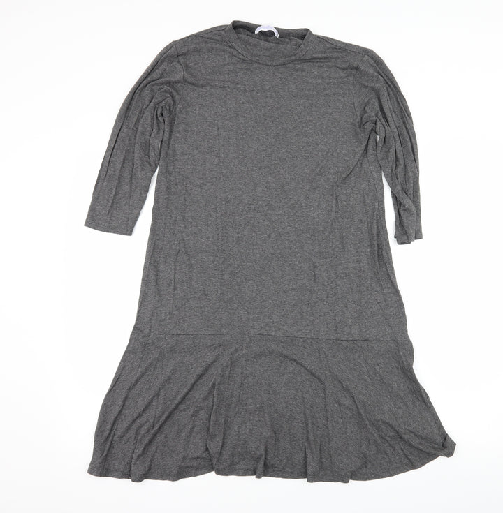 Bluebelle Womens Grey  Jersey T-Shirt Dress  Size 10