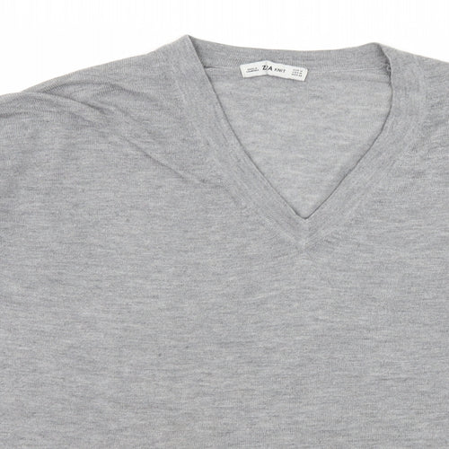 Zara Womens Grey  Knit Pullover Jumper Size M