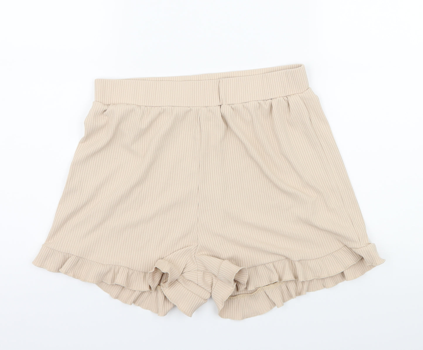Preworn Womens Beige  Jersey Sweat Shorts Size L