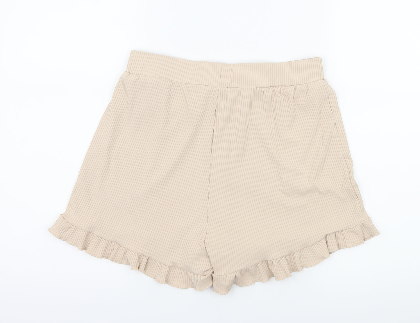 Preworn Womens Beige  Jersey Sweat Shorts Size L