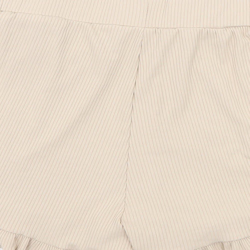 Preworn Womens Beige  Jersey Sweat Shorts Size L