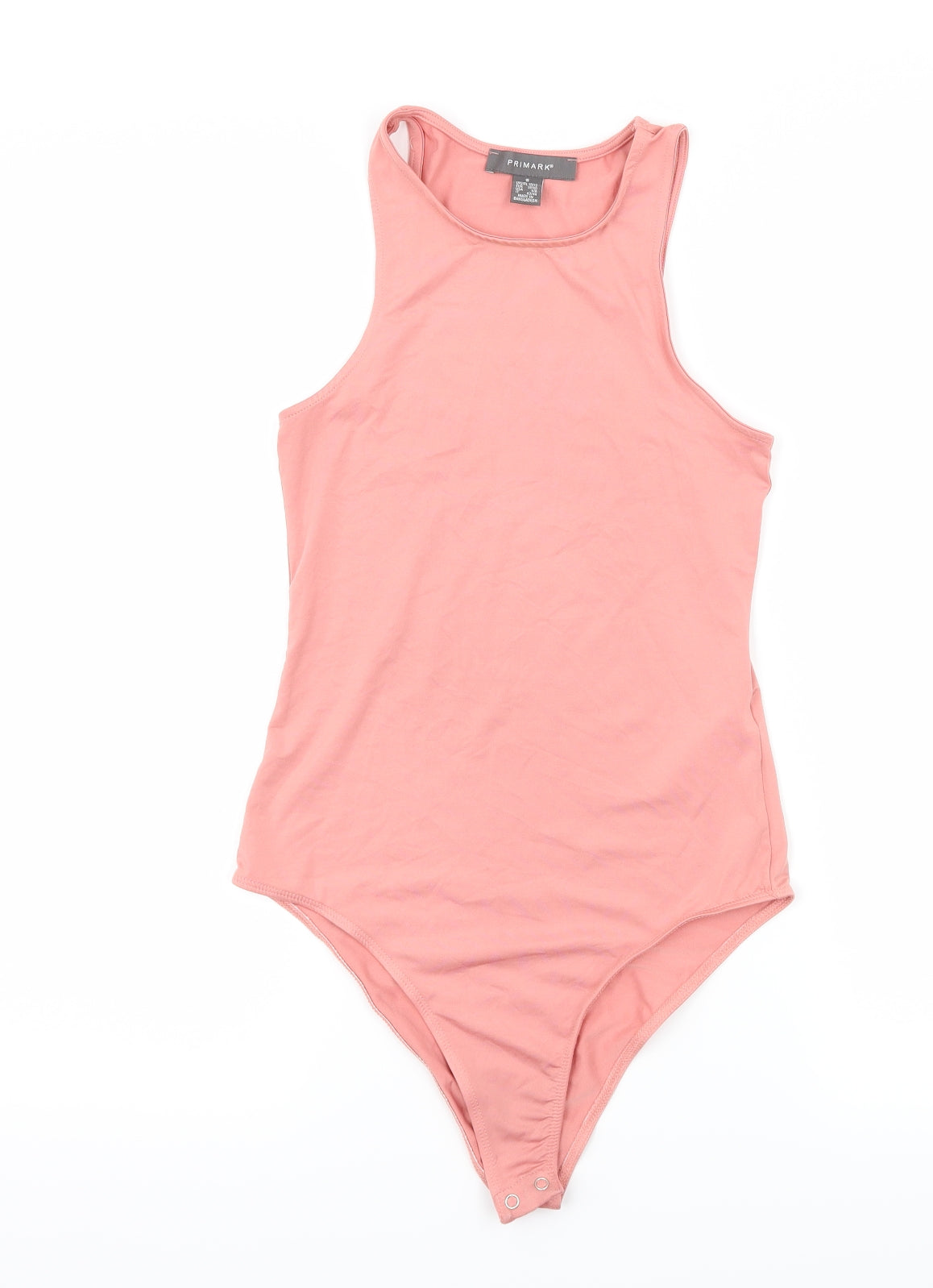 Primark Womens Pink  Jersey Bodysuit One-Piece Size 10