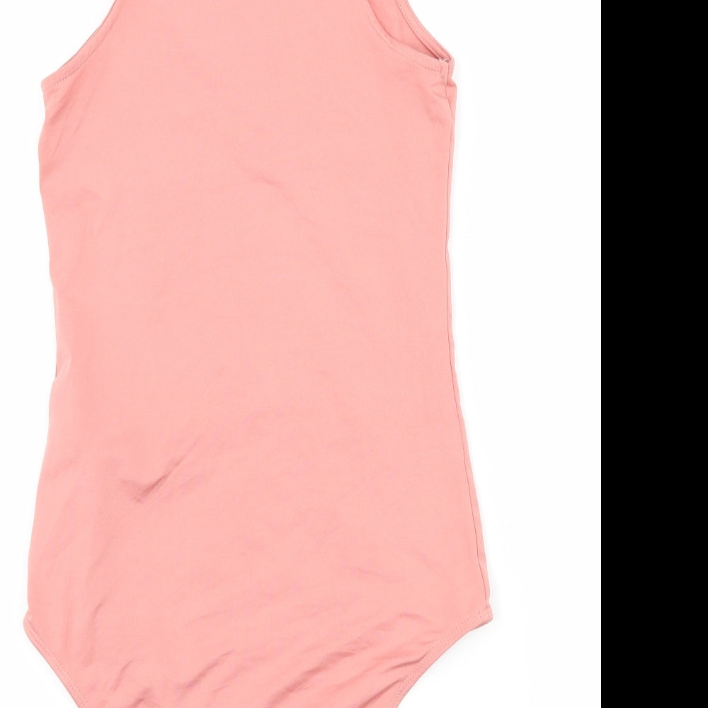 Primark Womens Pink  Jersey Bodysuit One-Piece Size 10