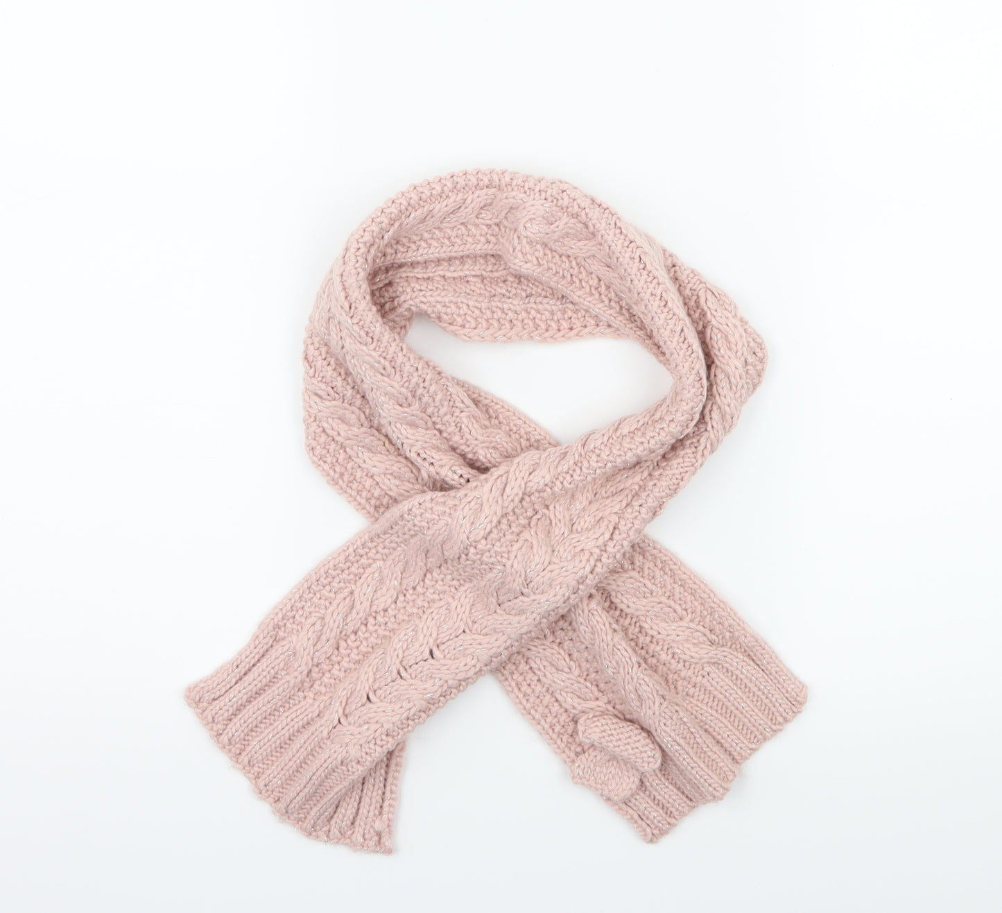 Matalan Girls Pink  Knit Scarf Scarves & Wraps One Size